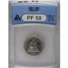 Image 1 : 1881 25C PR58 ANACS. NGC Census: (0/217). PCGS Pop