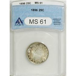 1896 25C MS61 ANACS. NGC Census: (10/115). PCGS Po