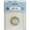 Image 1 : 1896 25C MS61 ANACS. NGC Census: (10/115). PCGS Po