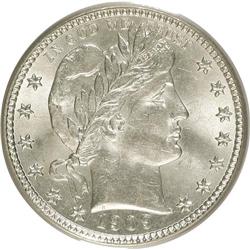 1909-D 25C MS63 PCGS. PCGS Population (43/90). NGC Cen