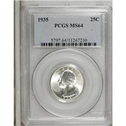 1935 25C MS64 PCGS. PCGS Population (521/1386). NG