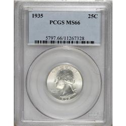 1935 25C MS66 PCGS. PCGS Population (530/75). NGC