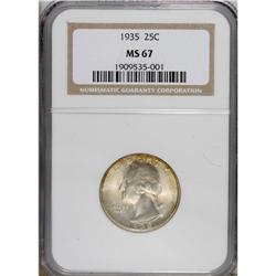 1935 25C MS67 NGC. NGC Census: (114/0). PCGS Popul