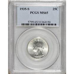 1935-S 25C MS65 PCGS. PCGS Population (382/211). N