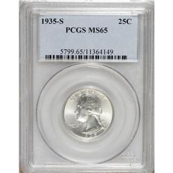 1935-S 25C MS65 PCGS. PCGS Population (382/211). N