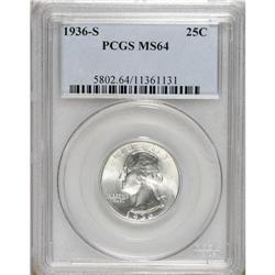 1936-S 25C MS64 PCGS. PCGS Population (776/905). N