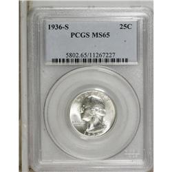 1936-S 25C MS65 PCGS. PCGS Population (670/235). N