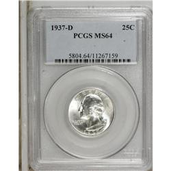 1937-D 25C MS64 PCGS. PCGS Population (656/931). N