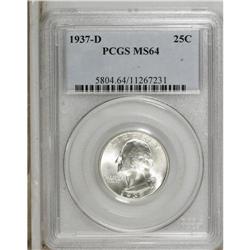 1937-D 25C MS64 PCGS. PCGS Population (656/931). N