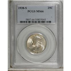 1938-S 25C MS66 PCGS. PCGS Population (317/27). NG