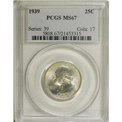 1939 25C MS67 PCGS. PCGS Population (195/2). NGC C