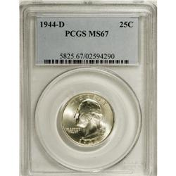 1944-D 25C MS67 PCGS. PCGS Population (59/1). NGC