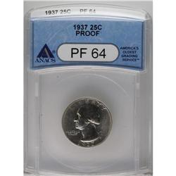 1937 25C PR64 ANACS. NGC Census: (146/511). PCGS P