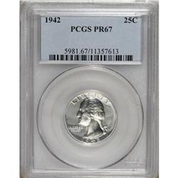 1942 25C PR67 PCGS. PCGS Population (155/5). NGC C