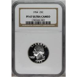 1954 25C PR67 Deep Cameo NGC. NGC Census: (21/20).