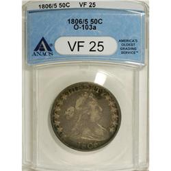 1806/5 50C VF25 ANACS. O-103A. NGC Census: (0/145)