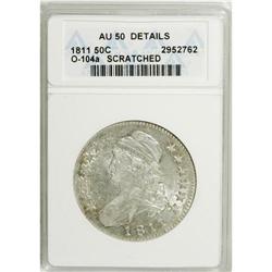 1811 50C Large 8--Scratched--ANACS. AU50 Details. NGC
