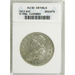 1812 50C --Cleaned--ANACS. AU50 Details. NGC Census: (2