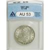Image 1 : 1827 50C Square Base 2 AU53 ANACS. O-139. NGC Cens