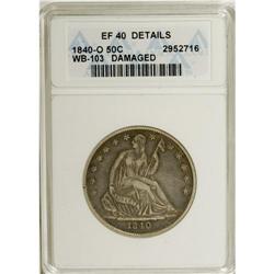 1840-O 50C --Damaged--ANACS. XF40 Details. NGC Census: