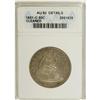 Image 1 : 1851-O 50C --Cleaned--ANACS. AU50 Details. NGC Cens