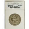 1866-S 50C No Motto--Cleaned--ANACS. VF20 Details.