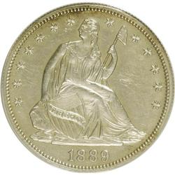 1889 50C PR61 ANACS. NGC Census: (7/150). PCGS Populat