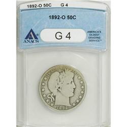 1892-O 50C G4 ANACS. NGC Census: (13/199). PCGS Po