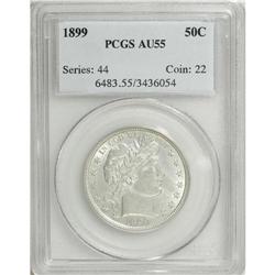 1899 50C AU55 PCGS. PCGS Population (28/201). NGC