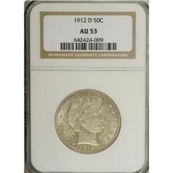 1912-D 50C AU53 NGC. NGC Census: (7/307). PCGS Pop