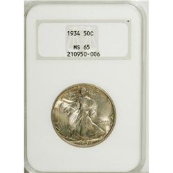 1934 50C MS65 NGC. NGC Census: (534/348). PCGS Pop