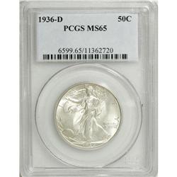 1936-D 50C MS65 PCGS. PCGS Population (916/339). N