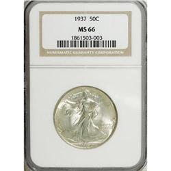 1937 50C MS66 NGC. NGC Census: (317/61). PCGS Popu