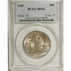 1942 50C MS66 PCGS. PCGS Population (2059/164). NG