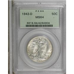 1943-D 50C MS64 PCGS. PCGS Population (1551/4088).