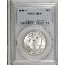 1945-S 50C MS64 PCGS. PCGS Population (3949/3417).