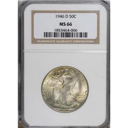 1946-D 50C MS66 NGC. NGC Census: (1488/81). PCGS P