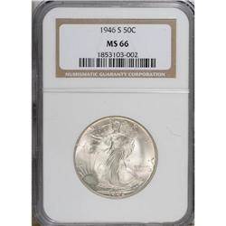 1946-S 50C MS66 NGC. NGC Census: (981/37). PCGS Po