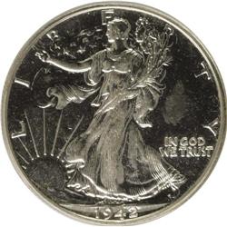 1942 50C PR64 ANACS. NGC Census: (560/2849). PCGS Popu