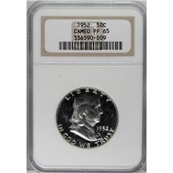 1952 50C PR65 Cameo NGC. NGC Census: (172/224). PC
