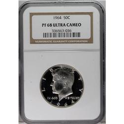1964 50C PR68 Deep Cameo NGC. NGC Census: (249/70)