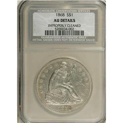 1868 $1 AU52 NCS. NGC Census: (0/0). PCGS Population (