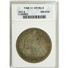 Image 1 : 1872 $1 --Cleaned--ANACS. Fine 12 Details. NGC Cens