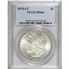 Image 1 : 1878-CC $1 MS64 PCGS. PCGS Population (4821/1588).