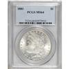 Image 1 : 1881 $1 MS64 PCGS. PCGS Population (2673/727). NGC