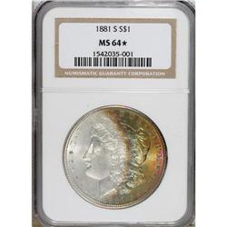 1881-S $1 MS64 NGC. NGC Census: (67125/52140). PCGS Po