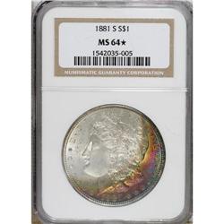 1881-S $1 MS64 NGC. NGC Census: (67125/52140). PCGS Po