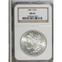 1881-S $1 MS66 NGC. NGC Census: (11257/2535). PCGS