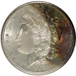1881-S $1 MS66 NGC. NGC Census: (11257/2535). PCGS Pop