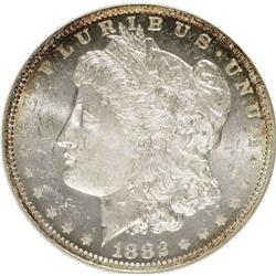 1882-O $1 MS63 Deep Mirror Prooflike NGC. NGC Census: